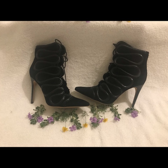 Alexandre Birman Shoes - ALEXANDRE BIRMAN BLACK SIZE 9 1/2 BOOTS STILETTOS